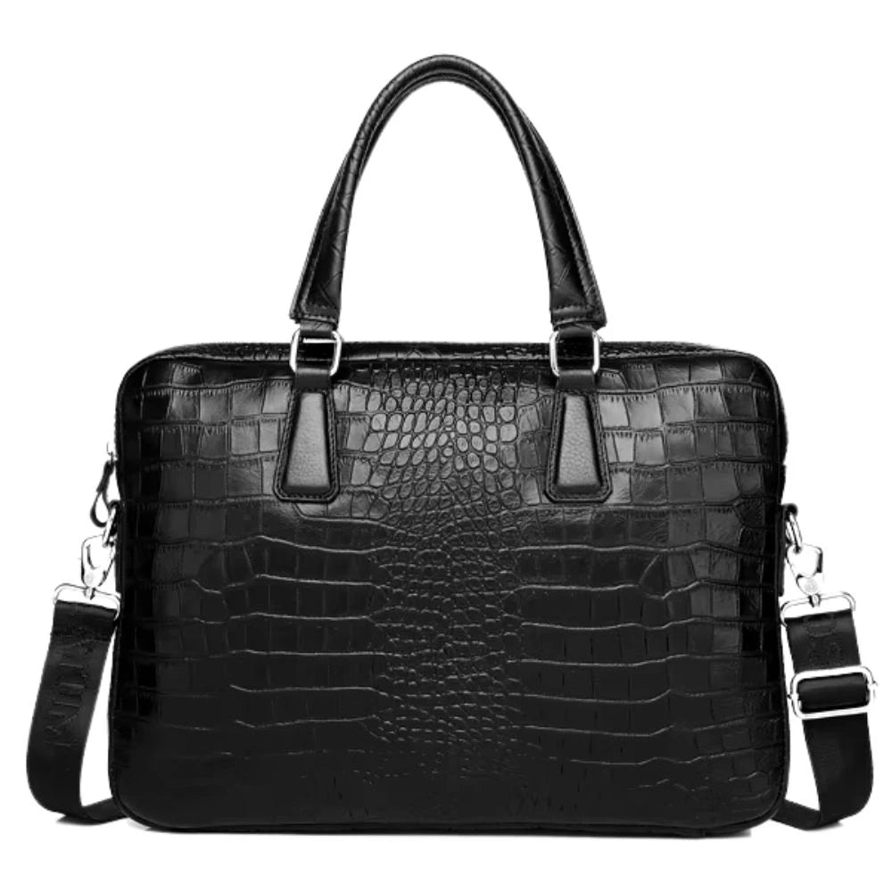 Porte Document en Aspect Crocodile pour Homme