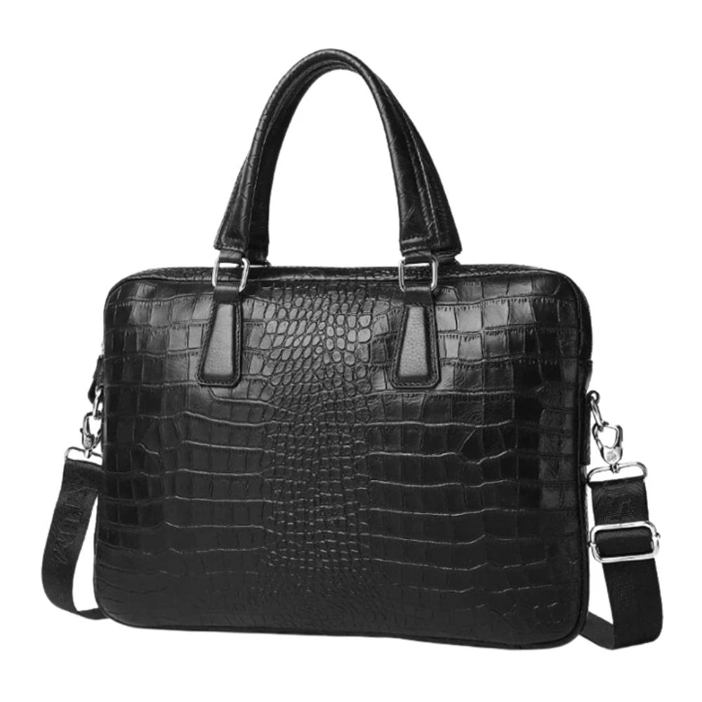 Porte Document en Aspect Crocodile pour Homme