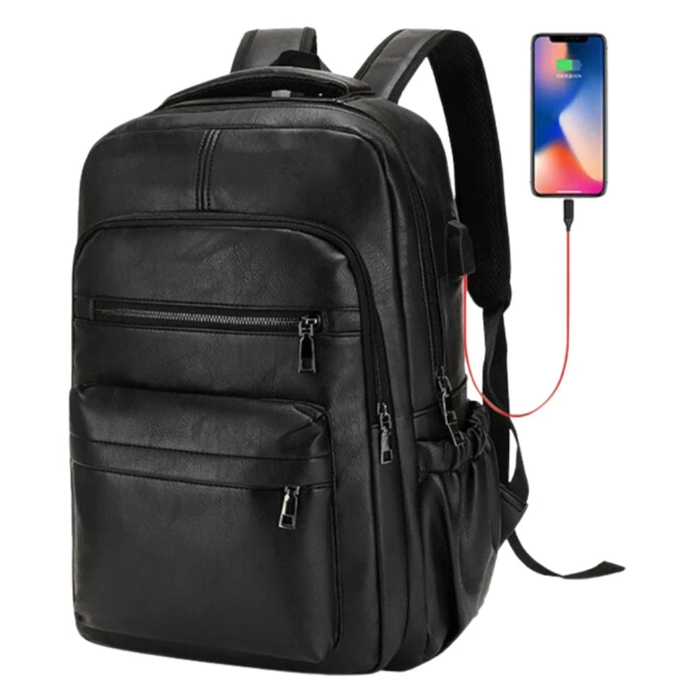 Sac à Dos pour Ordinateur Portable en Cuir