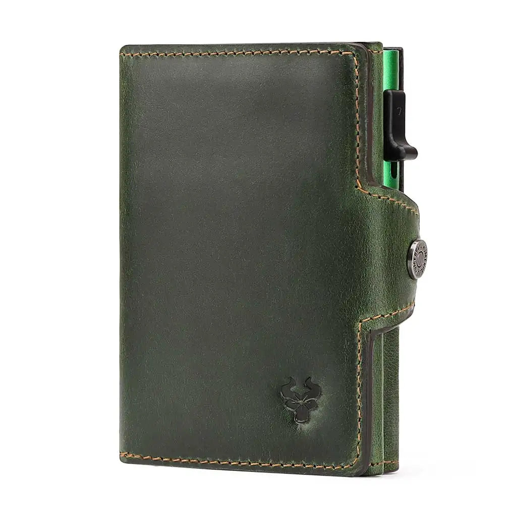 Portefeuilles Pour Homme En Cuir Fin Avec Blocage Rfid - Poche Avant Minimaliste À Deux Volets Portefeuilles Pour Homme En Cuir Fin Avec Blocage Rfid - Poche Avant Minimaliste À Deux Volets
