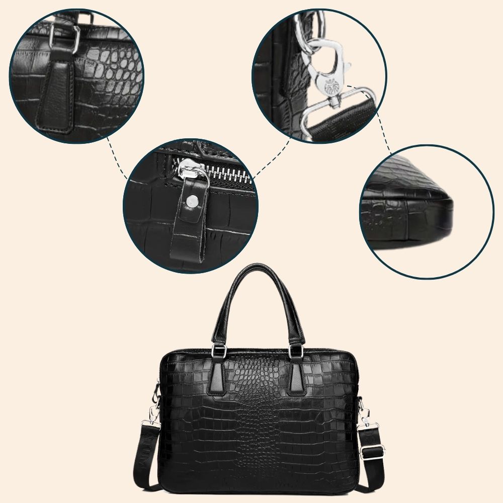 Sacoche porte-documents vintage en cuir pour ordinateur portable Sacoche porte-documents vintage en cuir pour ordinateur portable
